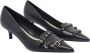 Pinko Hoge hakken Pointed Toe Pumps With Decorative Buckles in zwart - Thumbnail 2
