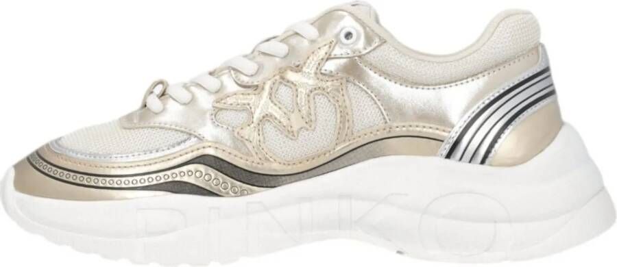 pinko Low-Top Sneakers Dames Sneaker in goud