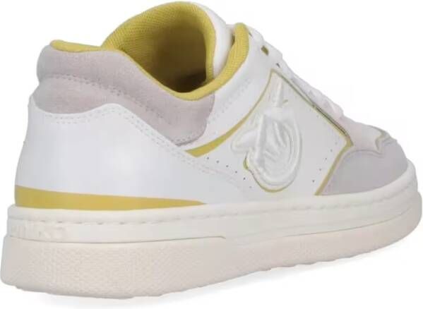 pinko Low-Top Sneakers Logo Low-Top Sneakers – White Nylon in wit