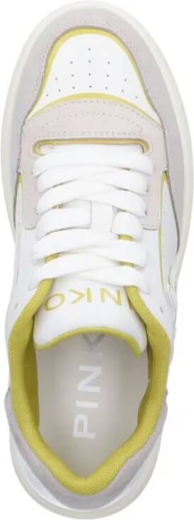 pinko Low-Top Sneakers Logo Low-Top Sneakers – White Nylon in wit