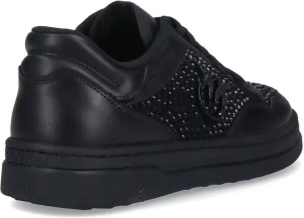 pinko Low-Top Sneakers "Mandy" Sneakers With Strass – Black in zwart