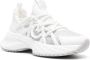 Pinko Low-Top Sneakers Panelled Design Scuba Jersey And Calf Leather Snea in wit - Thumbnail 10