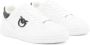Pinko Low-Top Sneakers White Leather Sneakers With Black Emblem in wit - Thumbnail 2
