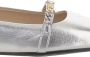 Pinko Pointed Toe Flats With Metallic Silver Finish And in zilver - Thumbnail 3