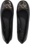 Pinko Leren Ballerina's met Lint en Liefdesvogels Black Dames - Thumbnail 9