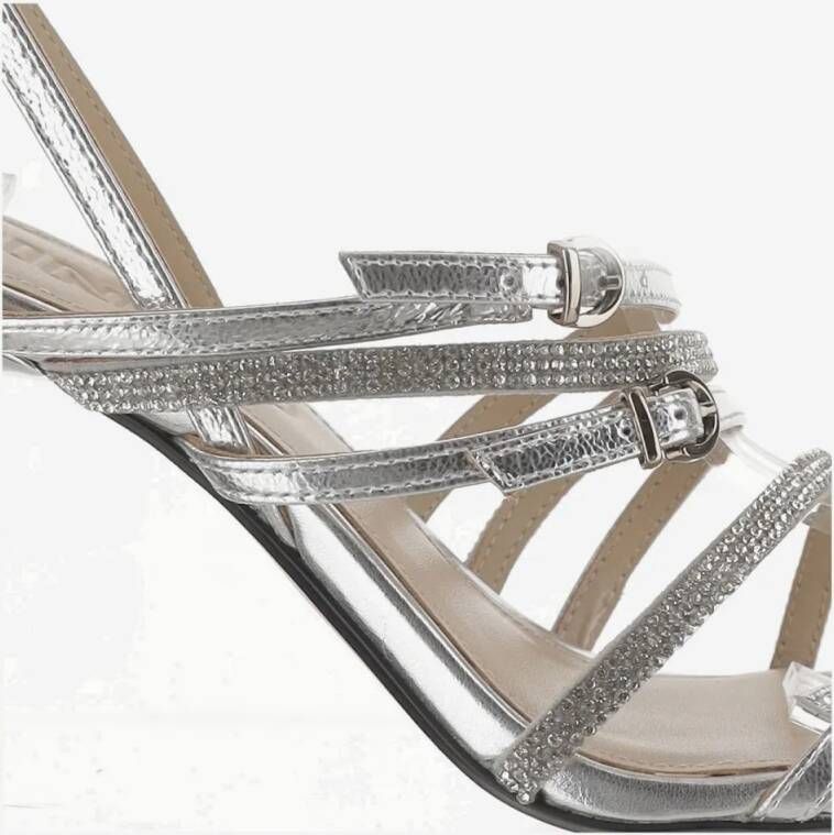 pinko Sandalen Lisa Leather Sandals in zilver