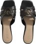 Pinko Zwarte Leren Sandalen Collectie Lente Zomer Black Dames - Thumbnail 38