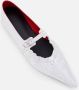 Plan C Silver Ballerina Flats With Buckle Fastening in zilver - Thumbnail 2