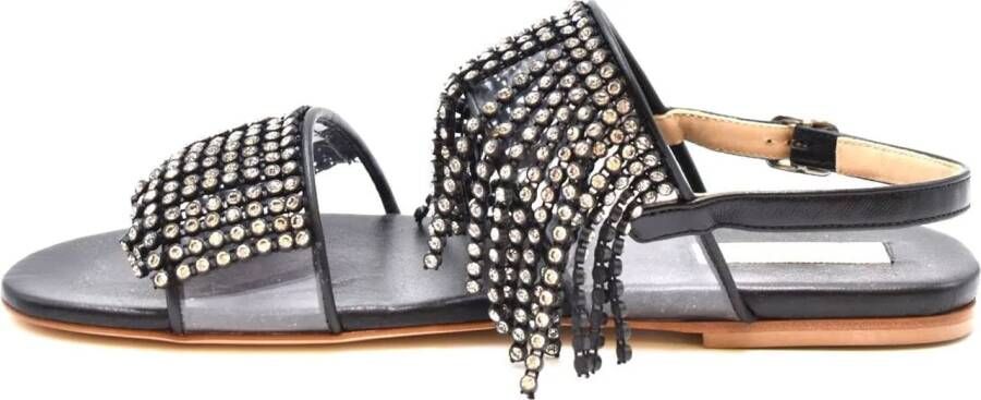 POLLY PLUME Sandalen Sandals Black in zwart