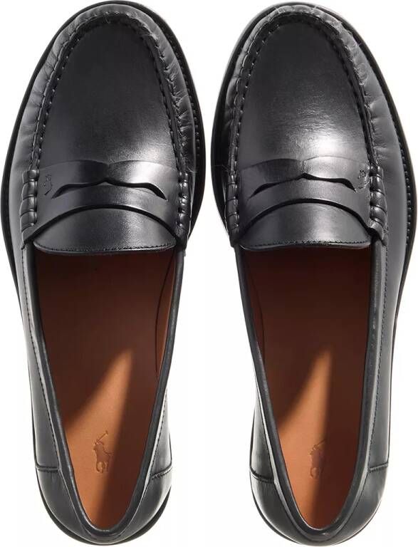 Polo Ralph Lauren Loafers & ballerina schoenen Polo Loafer Flats in zwart