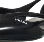 Prada Ballerinas Cut Out Leather Ballerinas in zwart - Thumbnail 3
