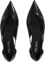 Prada Ballerinas Cut Out Leather Ballerinas in zwart - Thumbnail 4