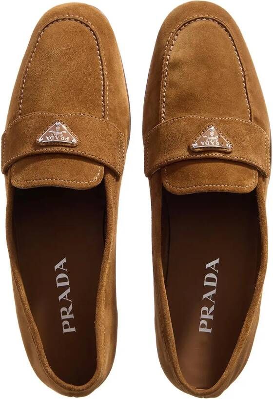 Prada Loafers Mocassini Scamosciato in bruin