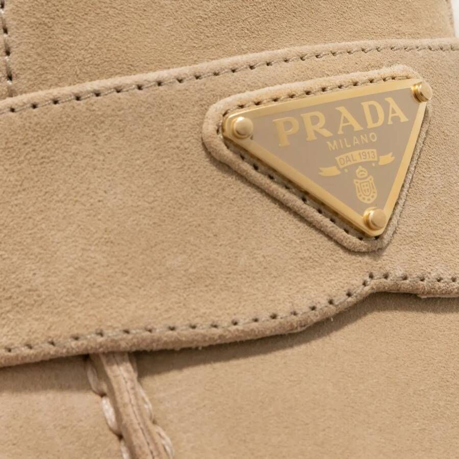 Prada Loafers Suede Loafer in beige