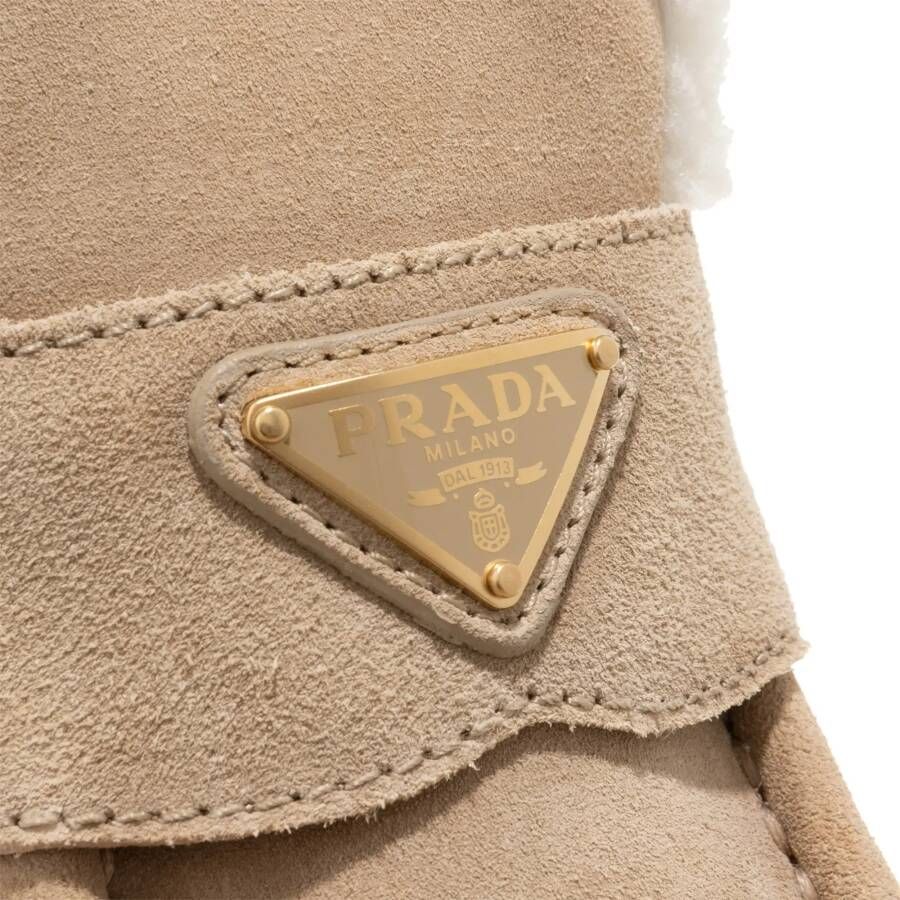 Prada Loafers Suede Loafer in beige