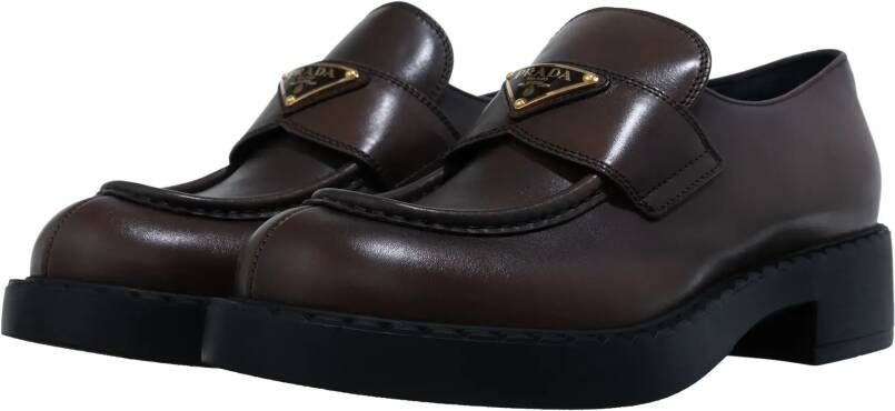 Prada Loafers Triangle Logo Loafer in bruin
