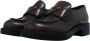 Prada Loafers Triangle Logo Loafer in bruin - Thumbnail 1