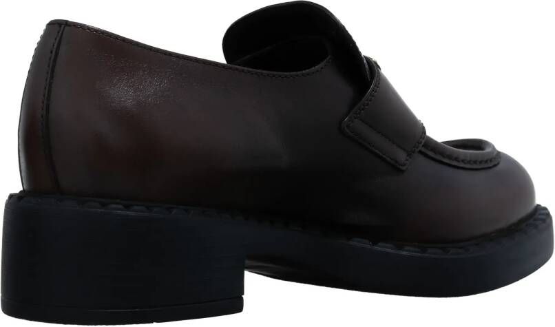 Prada Loafers Triangle Logo Loafer in bruin