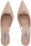 Prada Pumps & high heels Brushed Leather Slingsback Pumps in poeder roze - Thumbnail 16