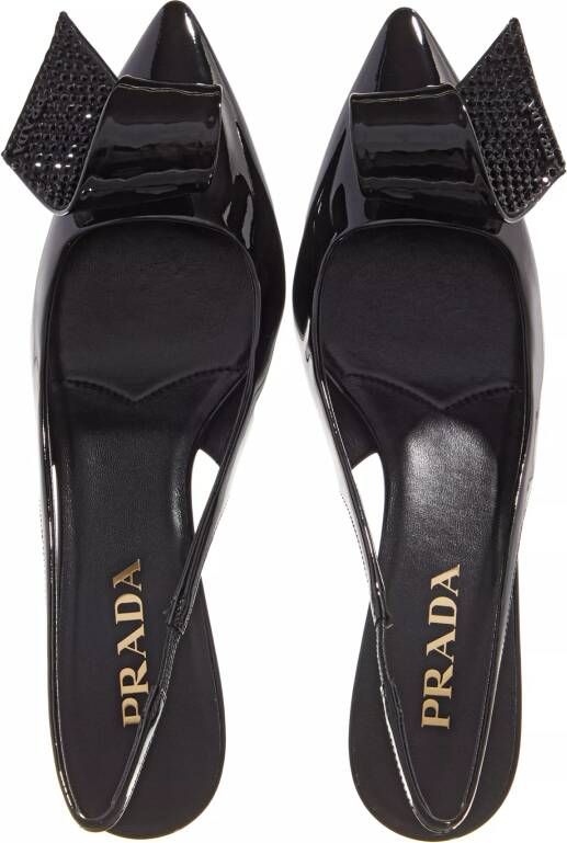 Prada Pumps & high heels Decollete Pumps Crystal in zwart