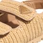 Prada Sandalen Logo Patch Sandal in beige - Thumbnail 2