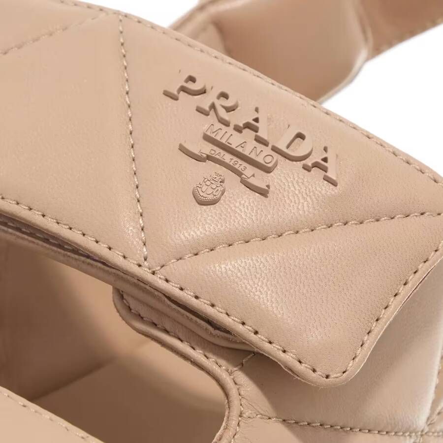 Prada Sandalen Sandali Monolith in beige