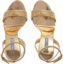Prada Sandalen Satin Sandals With Crystals in goud - Thumbnail 4