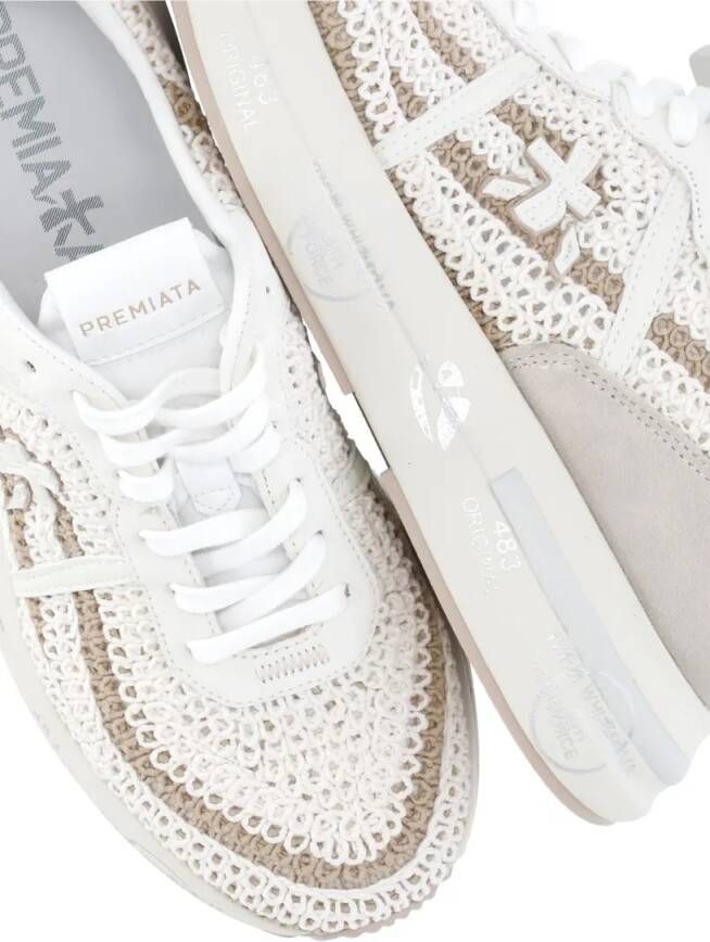 Premiata Low-Top Sneakers Beige Sneakers For Woman in beige