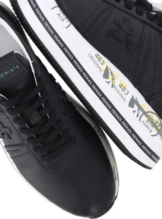 Premiata Low-Top Sneakers Black Beth 3873 Sneakers in zwart