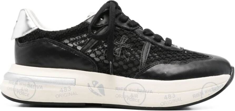 Premiata Low-Top Sneakers 'Cassie' in zwart