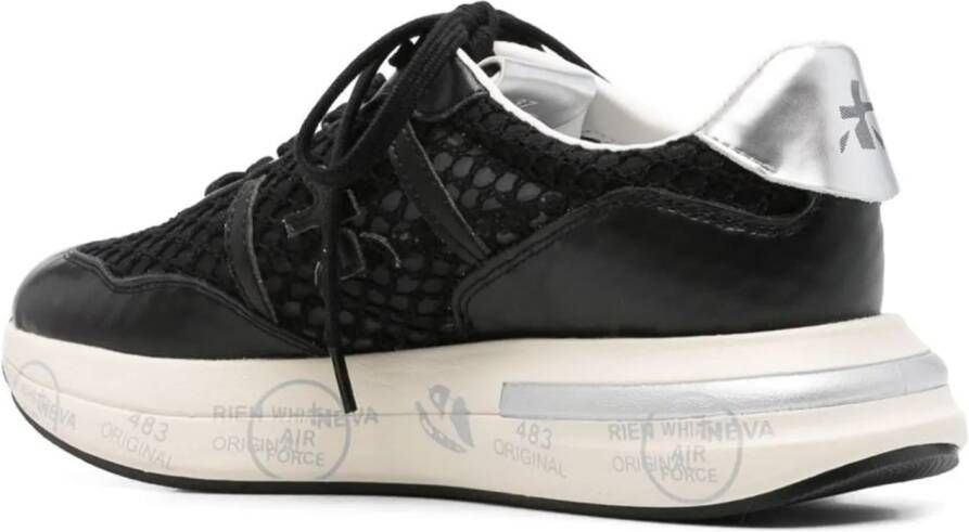 Premiata Low-Top Sneakers 'Cassie' in zwart