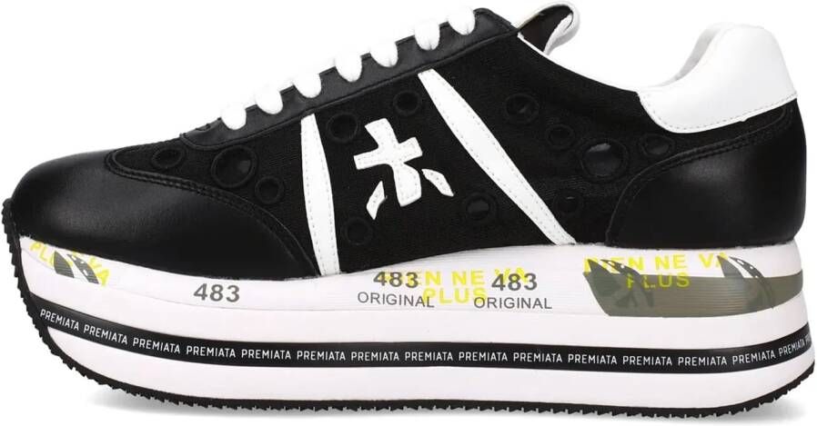 Premiata Low-Top Sneakers Black in zwart