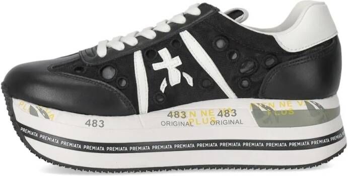 Premiata Low-Top Sneakers Black in zwart
