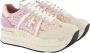Premiata Low-Top Sneakers Dames Beth Sneaker Beige Roze in beige - Thumbnail 2