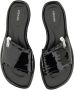 Premiata Sandalen Black Lamb Leather Slide Sandal With Glossy Finish in zwart - Thumbnail 2