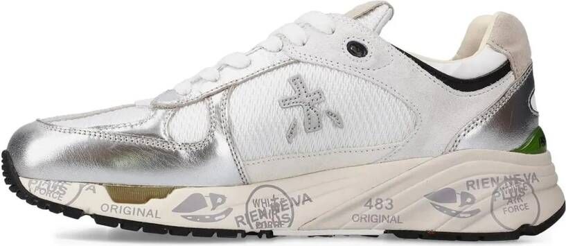 Premiata Low-Top Sneakers Silver in zilver
