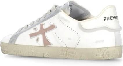PRMT Low-Top Sneakers White Leather Sneakers in wit