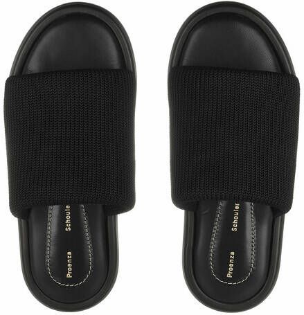 Proenza Schouler Slippers Pipe Knit Slide in zwart