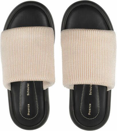 Proenza Schouler Slippers & Mules Pipe Knit Slide in beige
