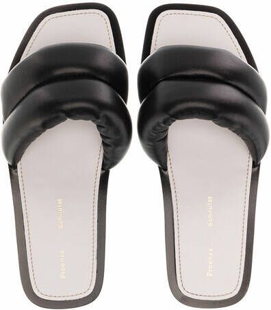 Proenza Schouler Slippers Puffy Slide in zwart