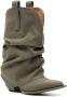 R13 Boots Low Rider Slouchy Cowbody Boots in groen - Thumbnail 4