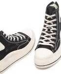 R13 Low-Top Sneakers Platform High-Top Sneakers in zwart