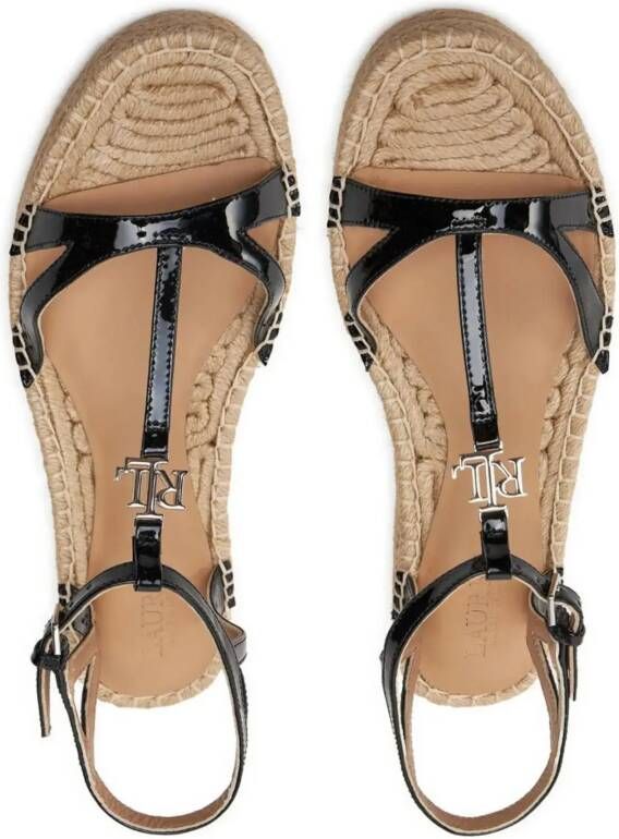 Polo Ralph Lauren Sandalen Payton Espadrilles Sandals in zwart