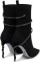 René Caovilla Boots Margot Black Bootie 105 in zwart - Thumbnail 2