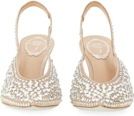 René Caovilla Hoge hakken "Gilda" Slingback in goud