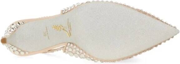 René Caovilla Hoge hakken "Gilda" Slingback in goud