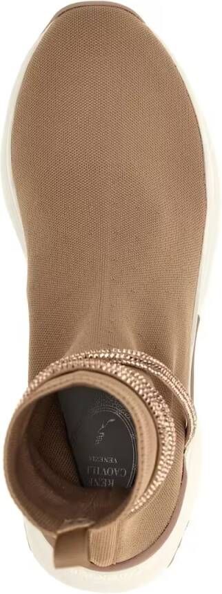 René Caovilla Low-Top Sneakers 'Cleo Running' Sneakers in beige