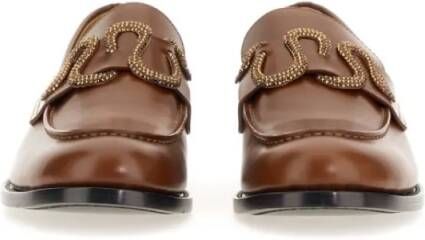 René Caovilla Morgana Loafer in bruin