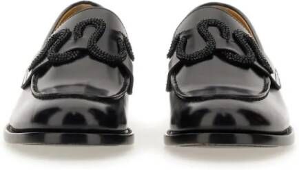 René Caovilla Morgana Loafer in zwart