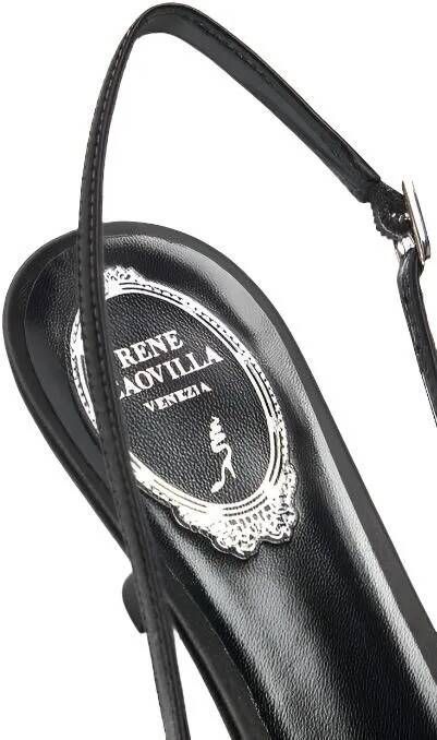 René Caovilla Sandalen Bow Slingback 50 in zwart
